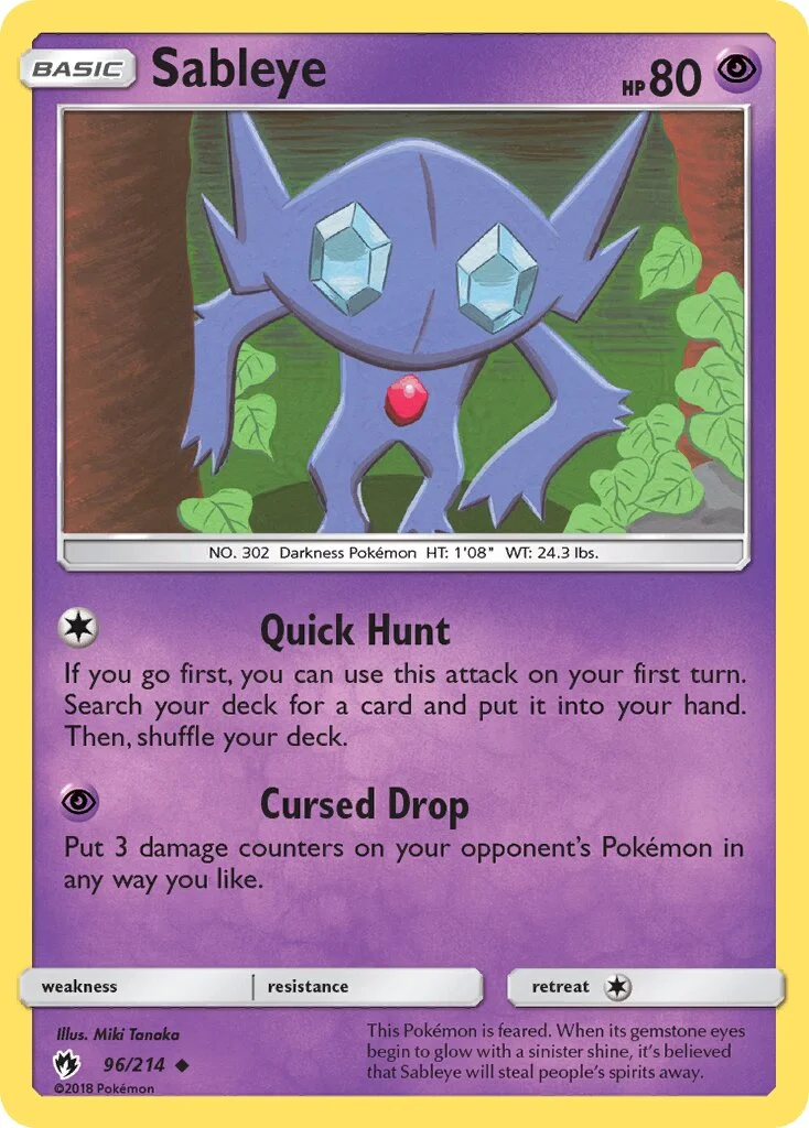 Sableye 「LOT 96/214」「EN」