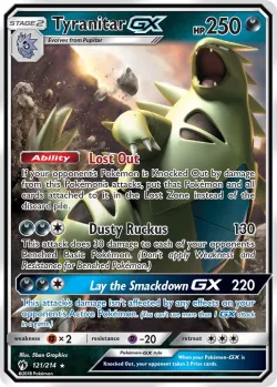 Tyranitar-GX #121/214 · Pokémon