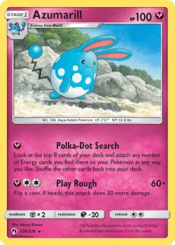 Azumarill #136/214 · Pokémon