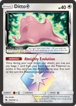 Ditto ◇ #154/214 · Pokémon
