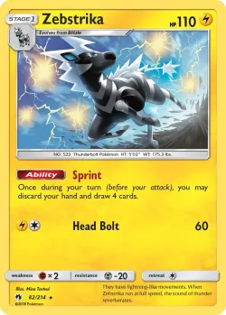 Zebstrika #82/214 · Pokémon