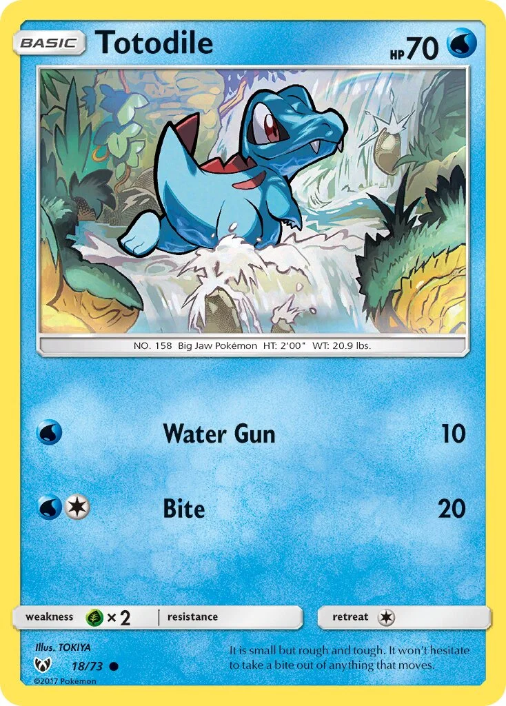 Totodile 「SLG 18/73」「EN」