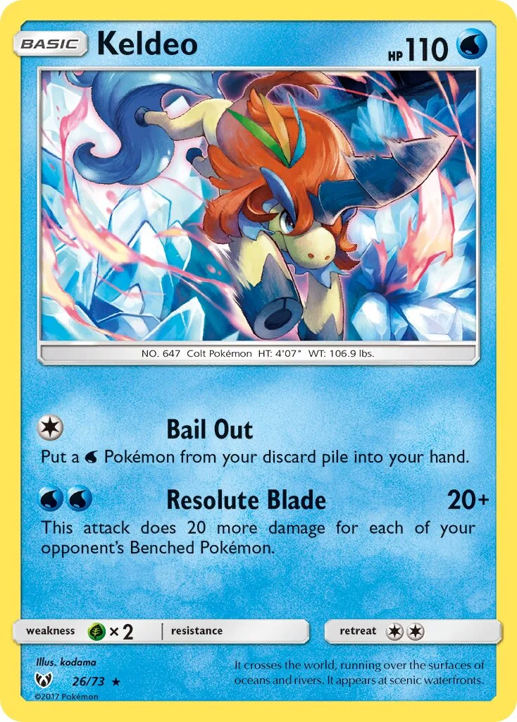 Keldeo 「SLG 26/73」「EN」