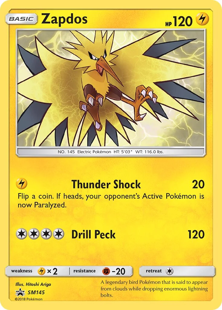 Zapdos 「SMP SM145」「EN」