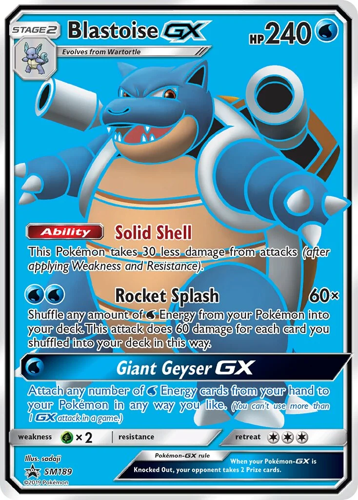 Blastoise-GX 「SMP SM189」「EN」