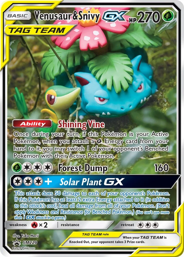 Venusaur & Snivy-GX 「SMP SM229」「EN」