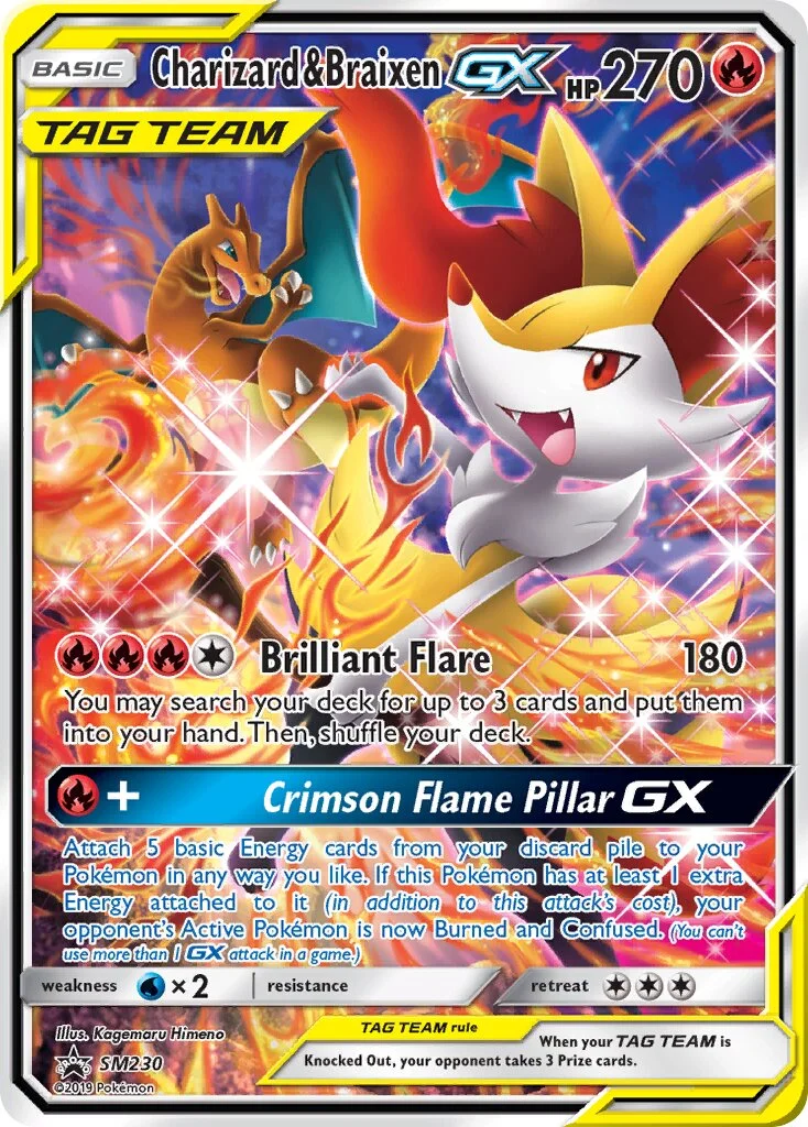 Charizard & Braixen-GX 「SMP SM230」「EN」