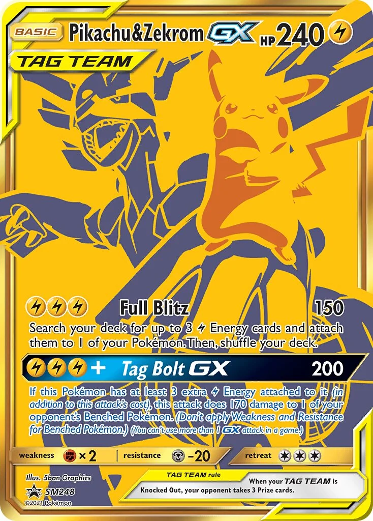 Pikachu & Zekrom-GX 「SMP SM248」「EN」