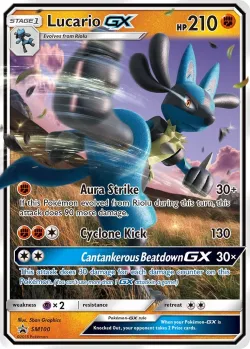 Lucario-GX #SM100 · Pokémon
