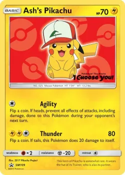 Ash's Pikachu #SM109 · Pokémon
