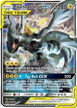 Pikachu & Zekrom-GX #SM168 · Pokémon