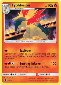 Typhlosion #SM185 · Pokémon