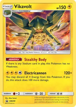 Vikavolt #SM208 · Pokémon