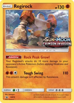 Regirock #SM74 · Pokémon