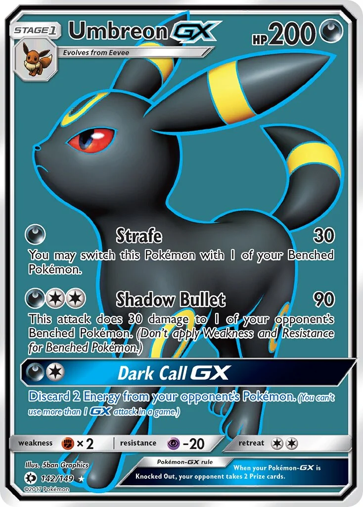 Umbreon-GX 「SUM 142/149」「EN」