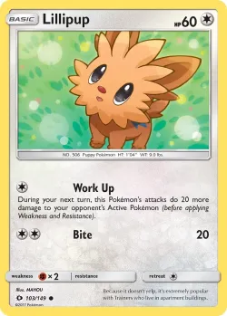 Lillipup #103/149 · Pokémon