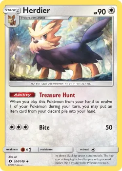 Herdier #104/149 · Pokémon