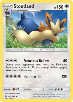 Stoutland #105/149 · Pokémon
