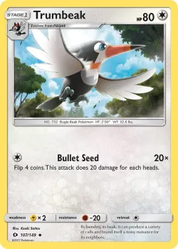 Trumbeak #107/149 · Pokémon