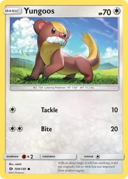 Yungoos #109/149 · Pokémon
