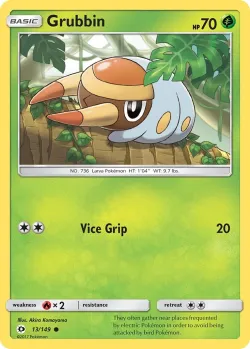 Grubbin #13/149 · Pokémon