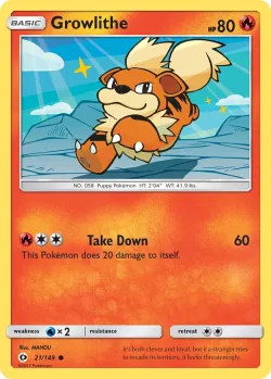 Growlithe #21/149 · Pokémon