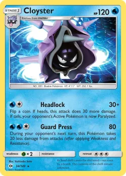 Cloyster #34/149 · Pokémon