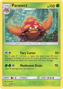 Parasect #5/149 · Pokémon