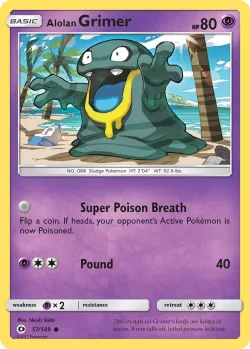 Alolan Grimer #57/149 · Pokémon