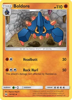Boldore #70/149 · Pokémon