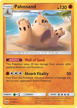 Palossand #75/149 · Pokémon