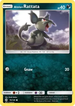 Alolan Rattata #76/149 · Pokémon