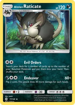 Alolan Raticate #77/149 · Pokémon