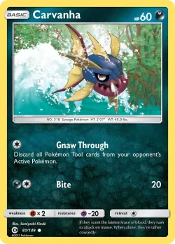 Carvanha #81/149 · Pokémon