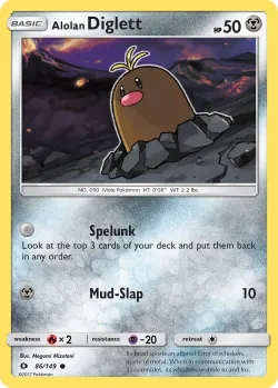 Alolan Diglett #86/149 · Pokémon