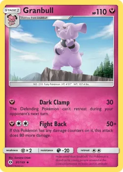 Granbull #91/149 · Pokémon