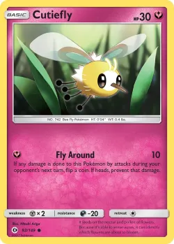 Cutiefly #92/149 · Pokémon
