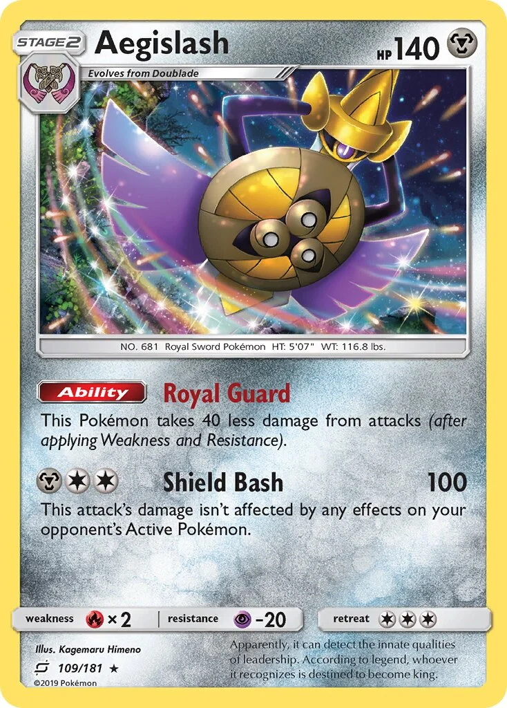 Aegislash 「TEU 109/181」「EN」