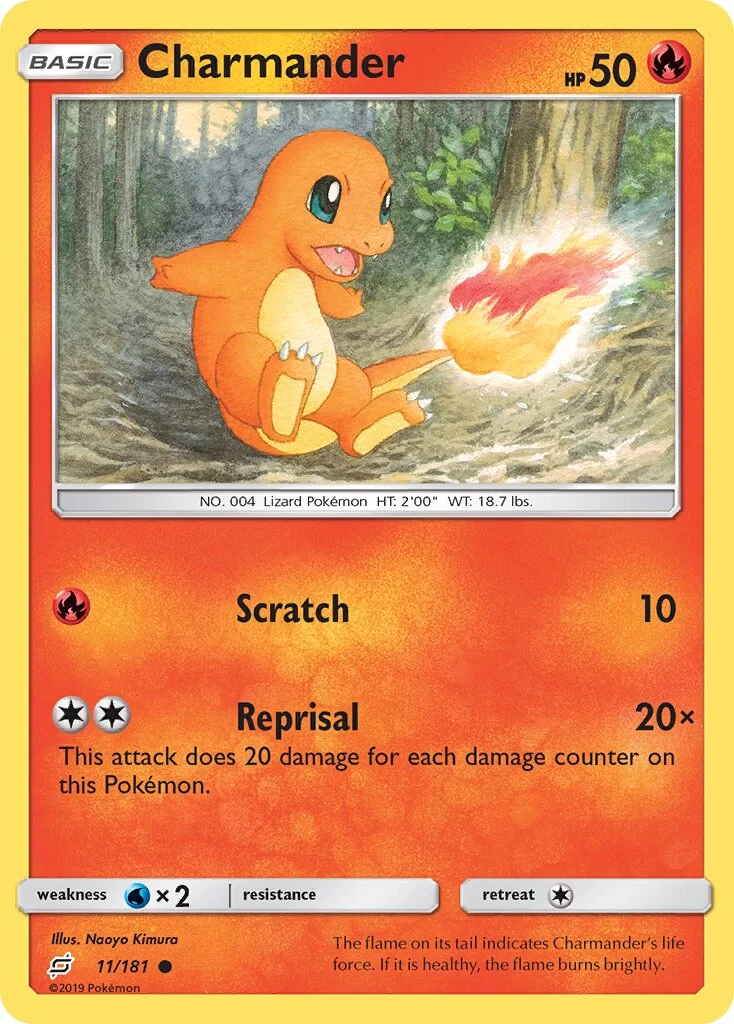 Charmander 「TEU 11/181」「EN」
