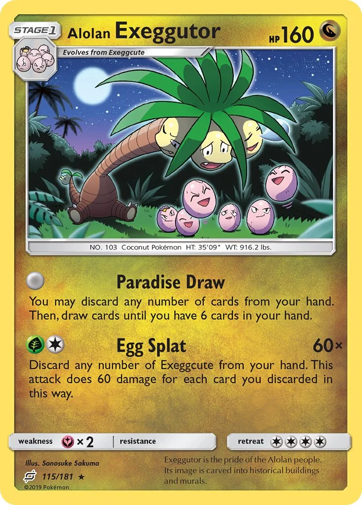 Alolan Exeggutor 「TEU 115/181」「EN」