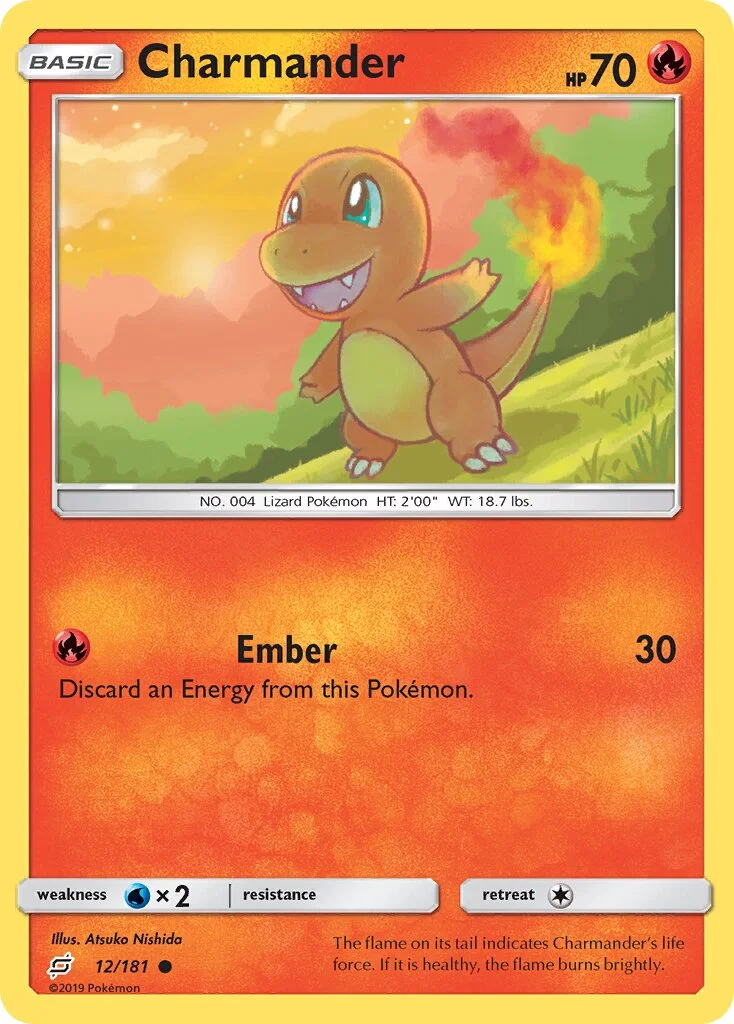 Charmander 「TEU 12/181」「EN」