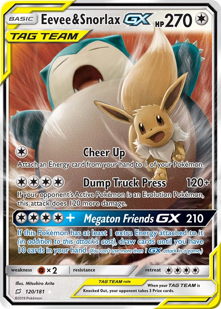 Eevee & Snorlax-GX 「TEU 120/181」「EN」