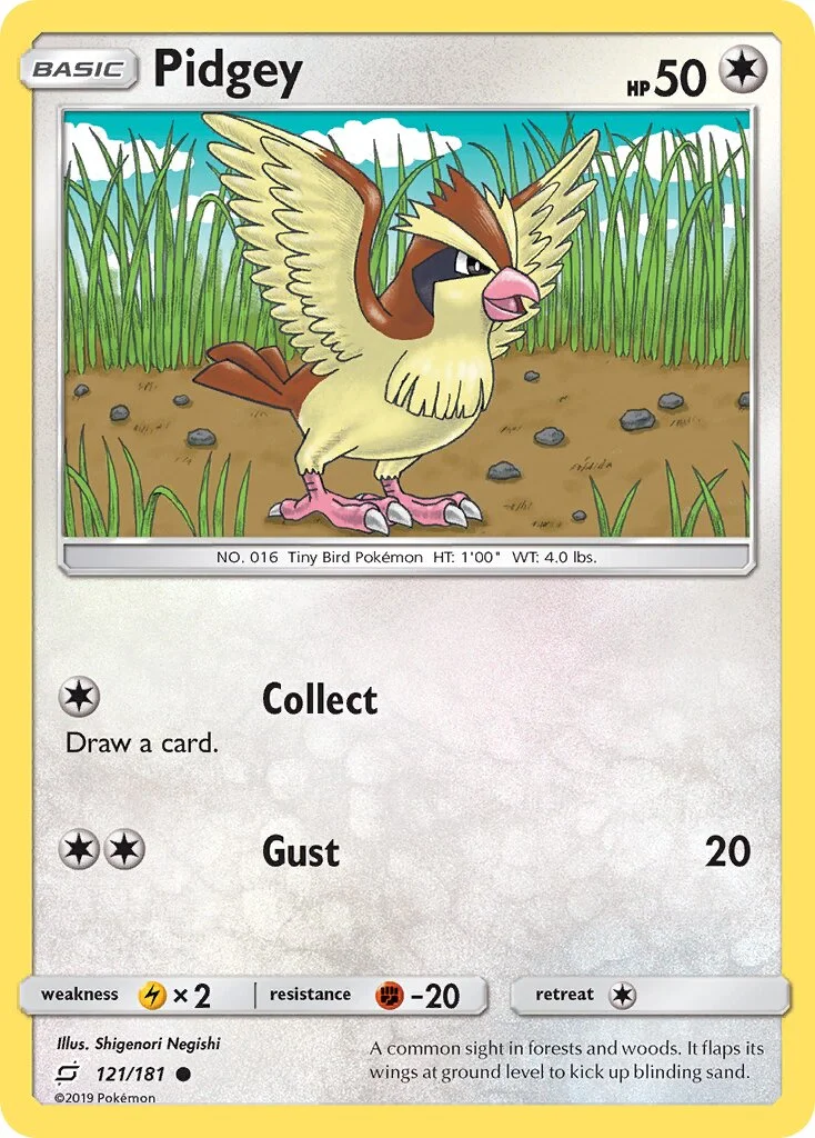 Pidgey 「TEU 121/181」「EN」