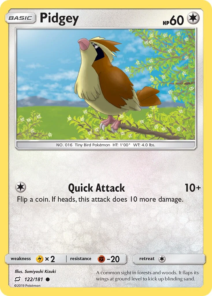 Pidgey 「TEU 122/181」「EN」