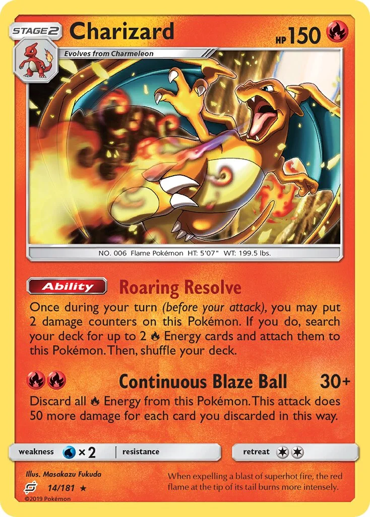 Charizard 「TEU 14/181」「EN」