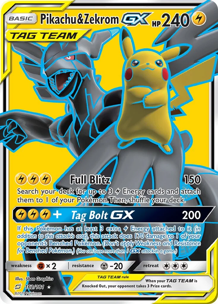 Pikachu & Zekrom-GX 「TEU 162/181」「EN」