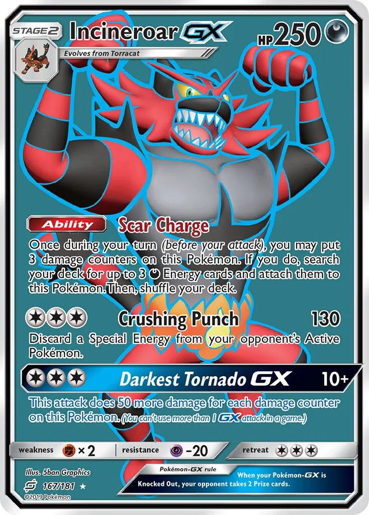Incineroar-GX 「TEU 167/181」「EN」