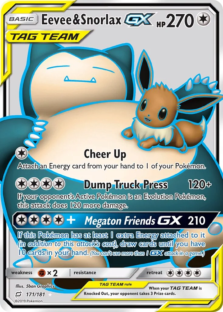 Eevee & Snorlax-GX 「TEU 171/181」「EN」