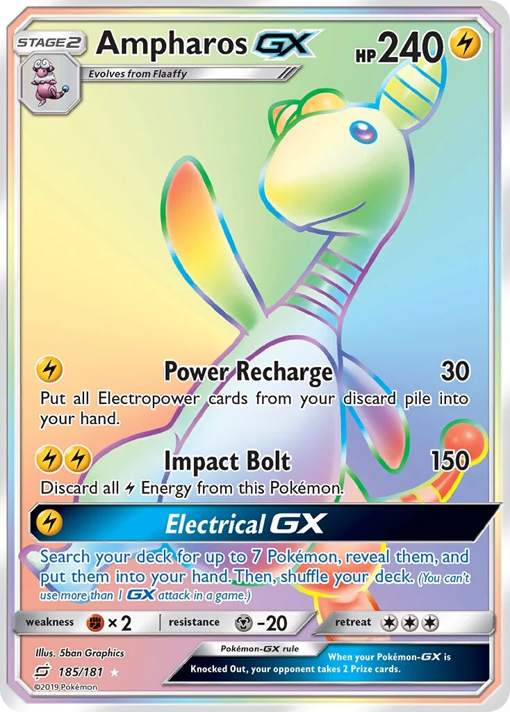 Ampharos-GX 「TEU 185/181」「EN」