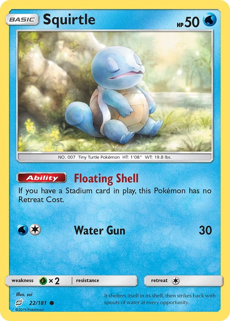 Squirtle 「TEU 22/181」「EN」